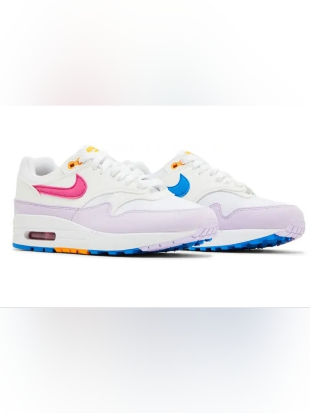 Nike Womens Air Max 1 'Alchemy Pink Lilac Bloom', Sz 7
